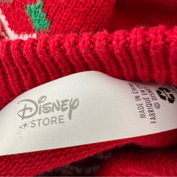Disney Minnie Mouse sweater Christmas holidays sparkly bow 3D winter knit warm - Picture 7 of 10